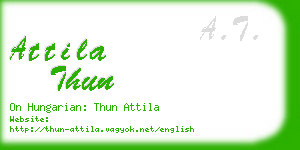 attila thun business card